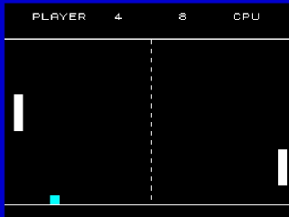 Screenshot van PONG48K